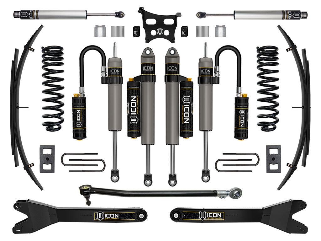 ICON 2023-2025 Ford F-250/F-350 Super Duty 4WD, Diesel, 2.5" Lift, Stage 5 Suspension System w/ Radius Arms and Expansion Packs