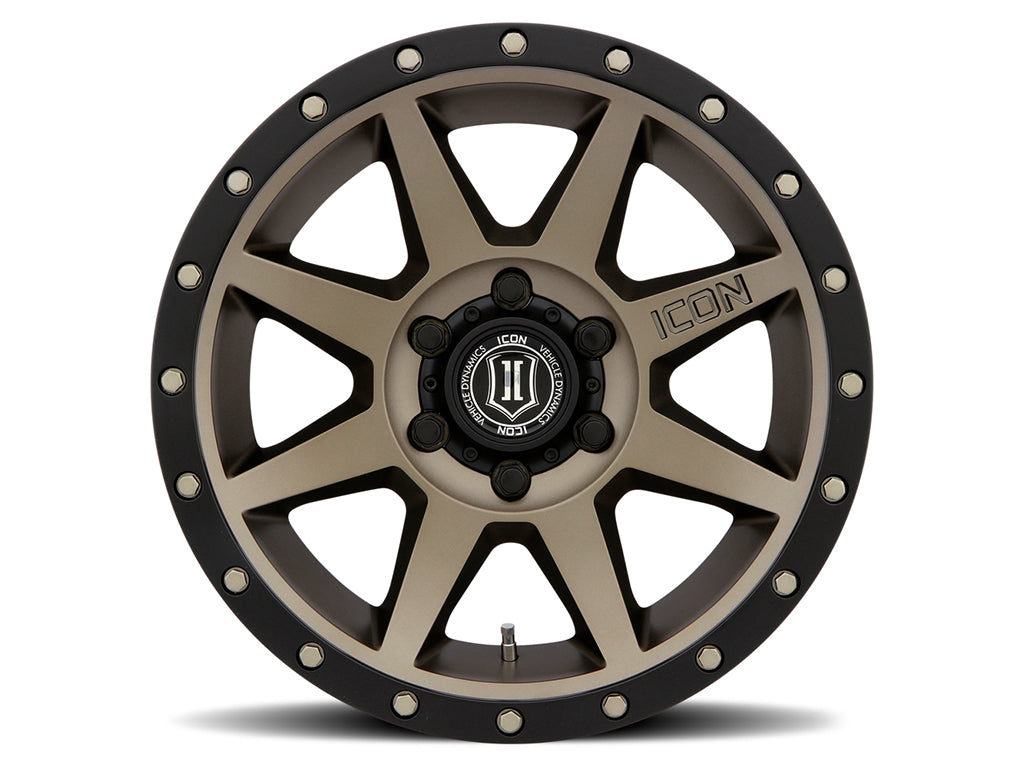 ICON Alloys Rebound, Bronze, 18 x 9 / 6 x 5.5, 0mm Offset, 5" BS