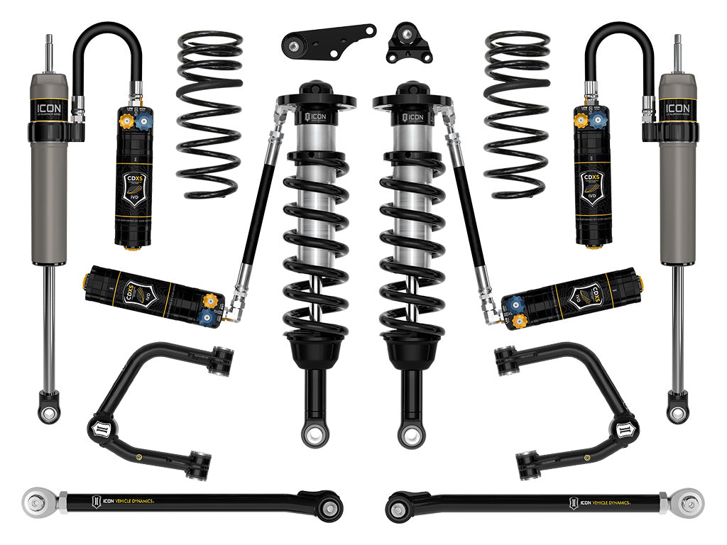 ICON 2024-2025 Toyota Tacoma 1.25-3" Lift, Stage 9 Suspension System, Tubular, Overland Rear Springs