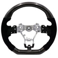 BLOX Racing Carbon/Alcantara Steering Wheel Black Stitching - 15-21 WRX/STi