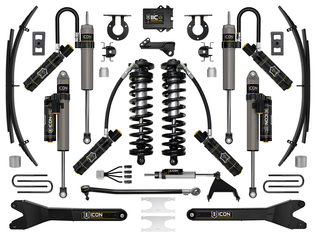ICON 2023-2025 Ford F-250/F-350 Super Duty 4WD, 2.5-3" Lift, Stage 7 Coilover Conversion System with Radius Arms and Expansion Packs