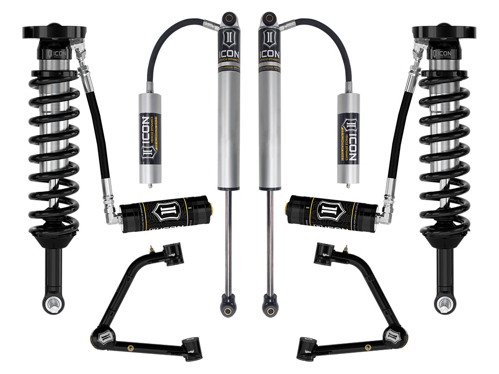 ICON 2023-2026 GMC Canyon AT4, Denali, & Elevation/Chevrolet Colorado Trail Boss, 1.75-2.5" Lift, Stage 3 Suspension System, Tubular