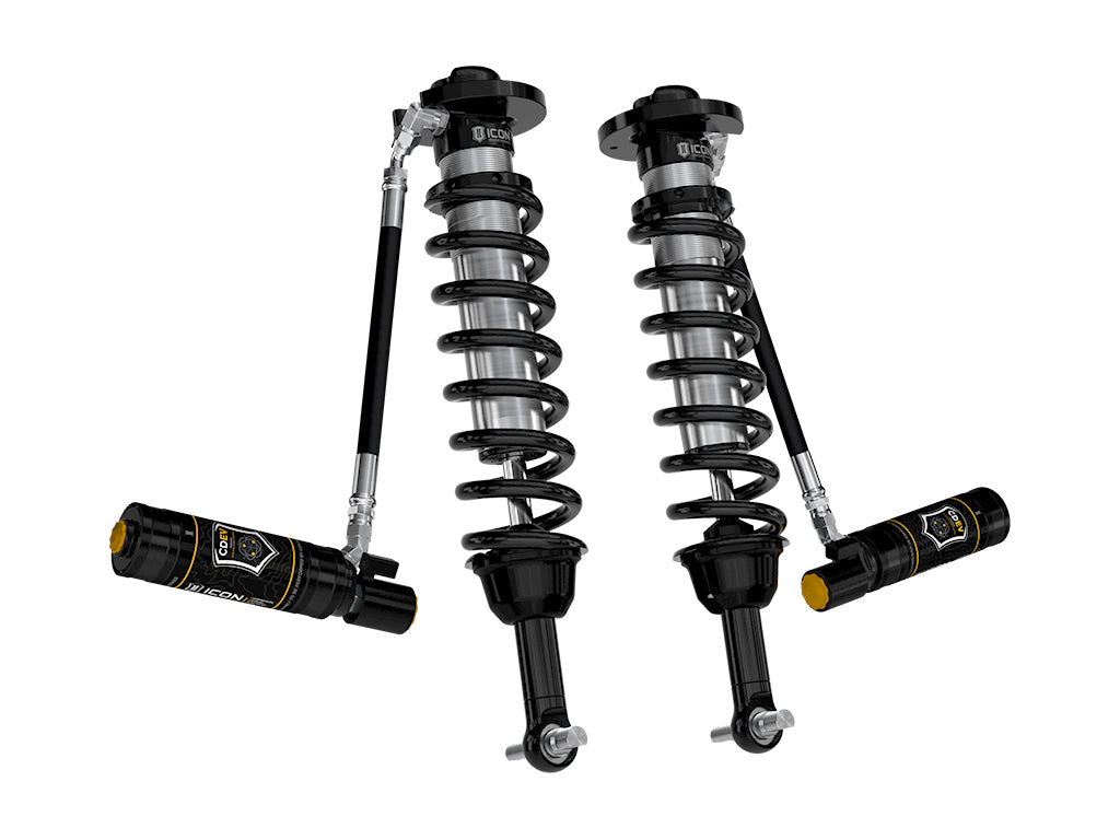 ICON 2021-2025 Ford F-150 4WD, 2.75-3.5" Lift, Front, V.S. 2.5 Series Coilovers, Remote Reservoir w/ CDEV, Pair