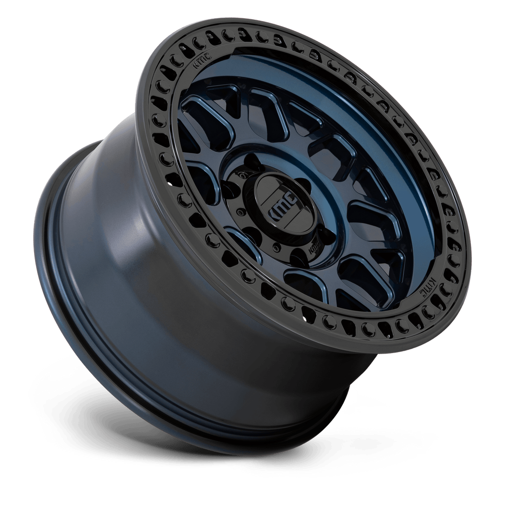 KMC KM549 Midnight Blue w/ Gloss Black Lip GRS Wheel