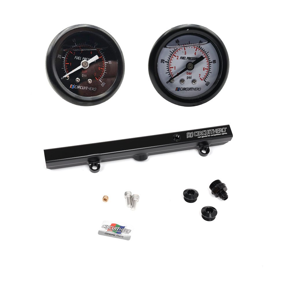 Circuit Hero Aluminum Fuel Rail & Gauge Combo K-Series Honda