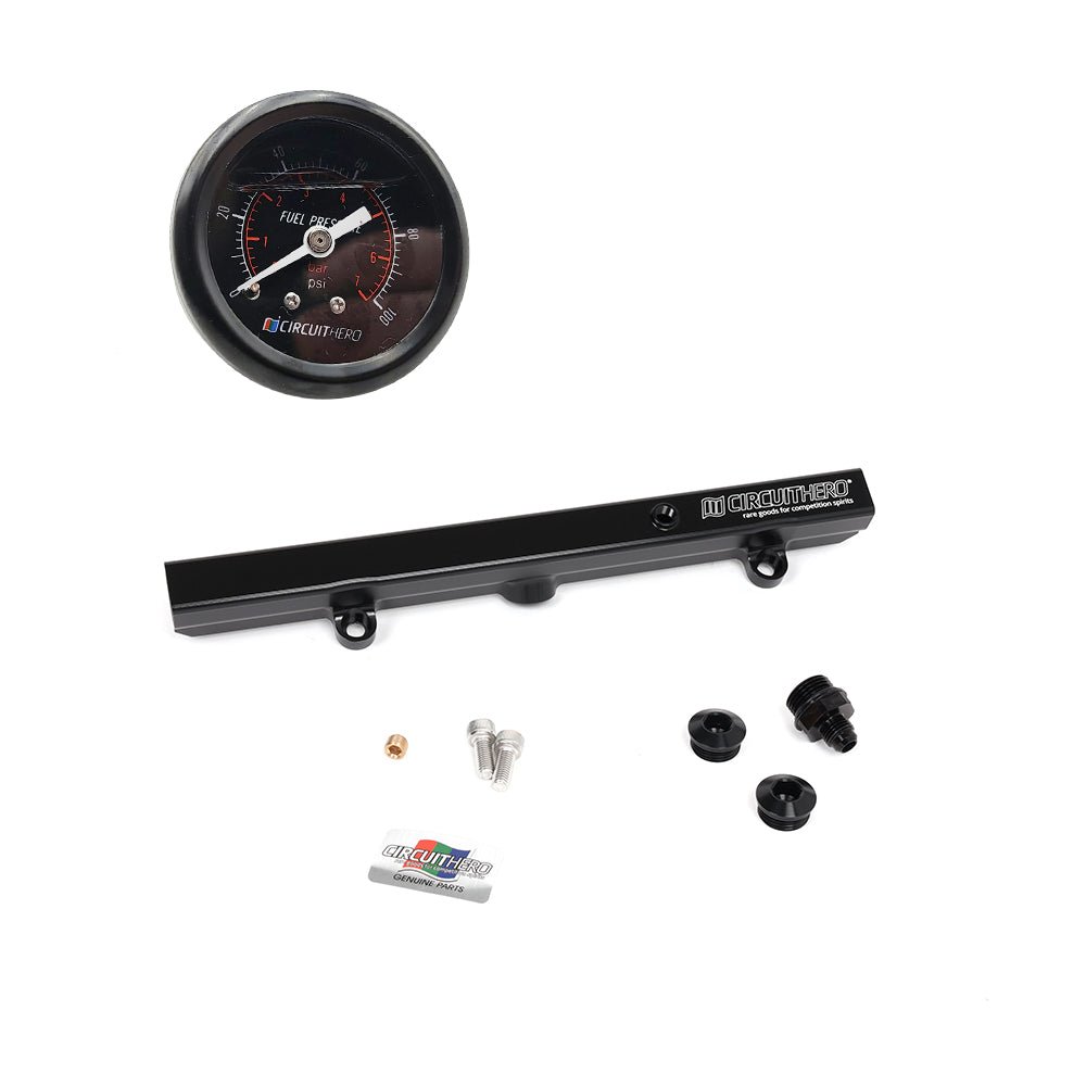 Circuit Hero Aluminum Fuel Rail & Gauge Combo K-Series Honda