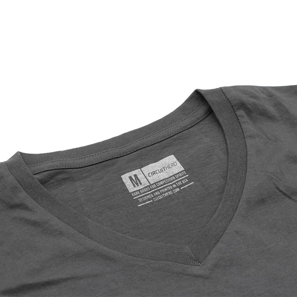 Circuit Hero Logo T-Shirt (Grey V-Neck)