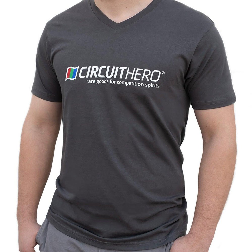 Circuit Hero Logo T-Shirt (Grey V-Neck)