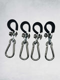 Marshin Whips Flag Clips | 5/8" Billet Aluminum Pair