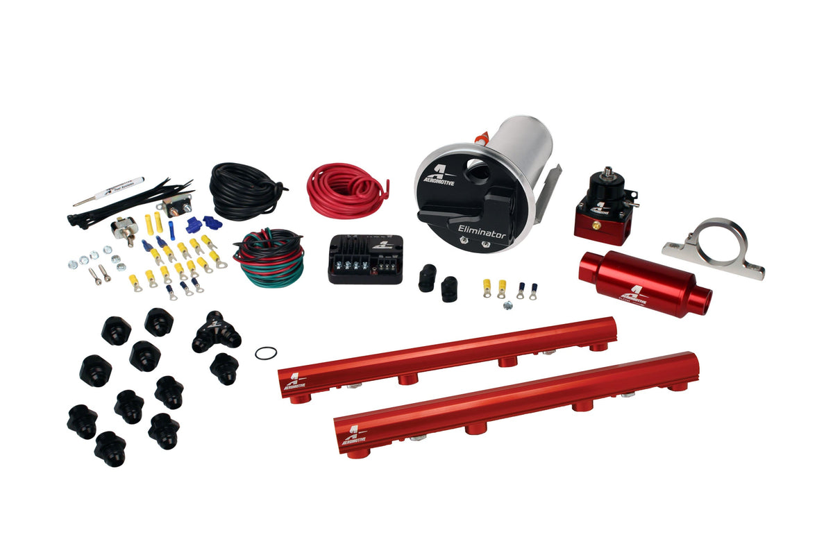 Eliminator In-Tank Pump Gas Fuel System with 4.6L 3-V Fuel Rails, 07-12 Shelby GT500
