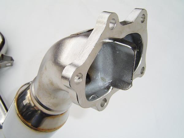 Invidia 02-07 WRX/STi Polished Divorced Waste Gate Downpipe with High Flow Cat