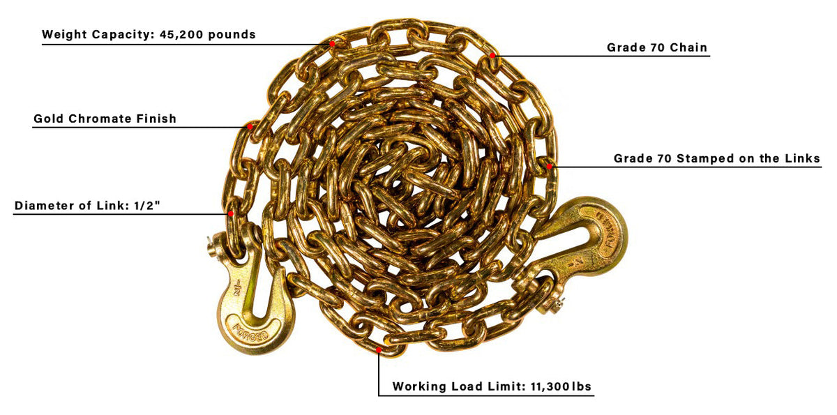 BulletProof Extreme Duty 1/2" x 12' Transport Chain