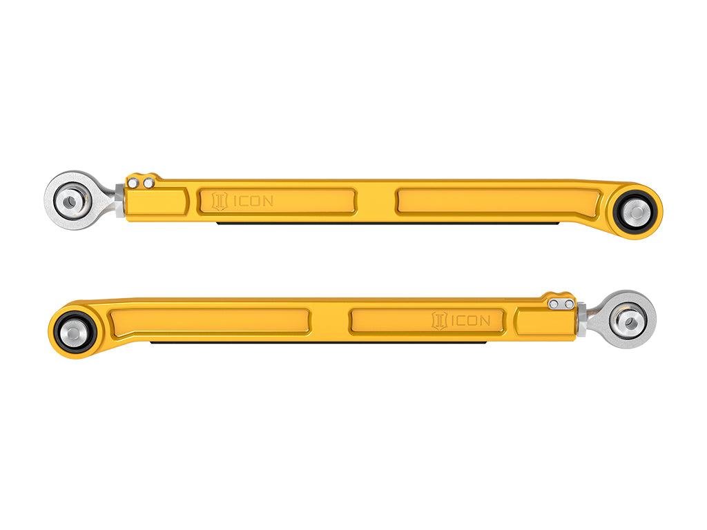 ICON 2022-2026 Toyota Tundra/2023-2026 Toyota Sequoia/2024-2026 Toyota Tacoma, Rear, Billet Lower Link Kit, Gold Anodizing