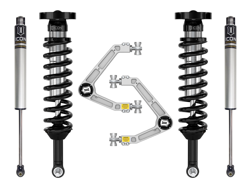 ICON 2023-2026 GMC Canyon AT4, Denali, & Elevation/Chevrolet Colorado Trail Boss, 1.75-2.5" Lift, Stage 2 Suspension System, Billet