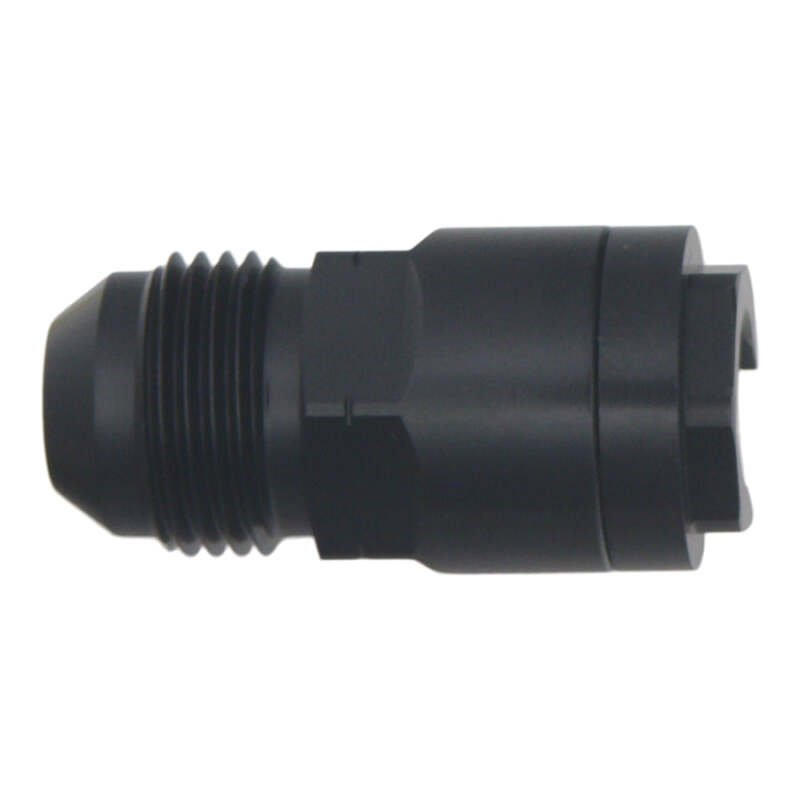 DeatschWerks 8AN Male Flare to 3/8in Female EFI Quick Connect Adapter - Anodized DW Titanium