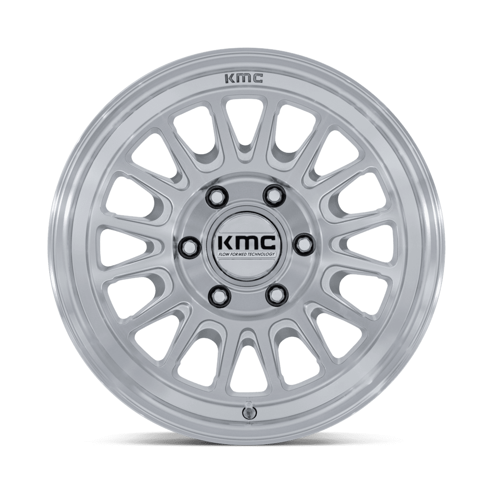 KMC IMPACT FFT GLOSS SILVER W/ MACHINED FACE