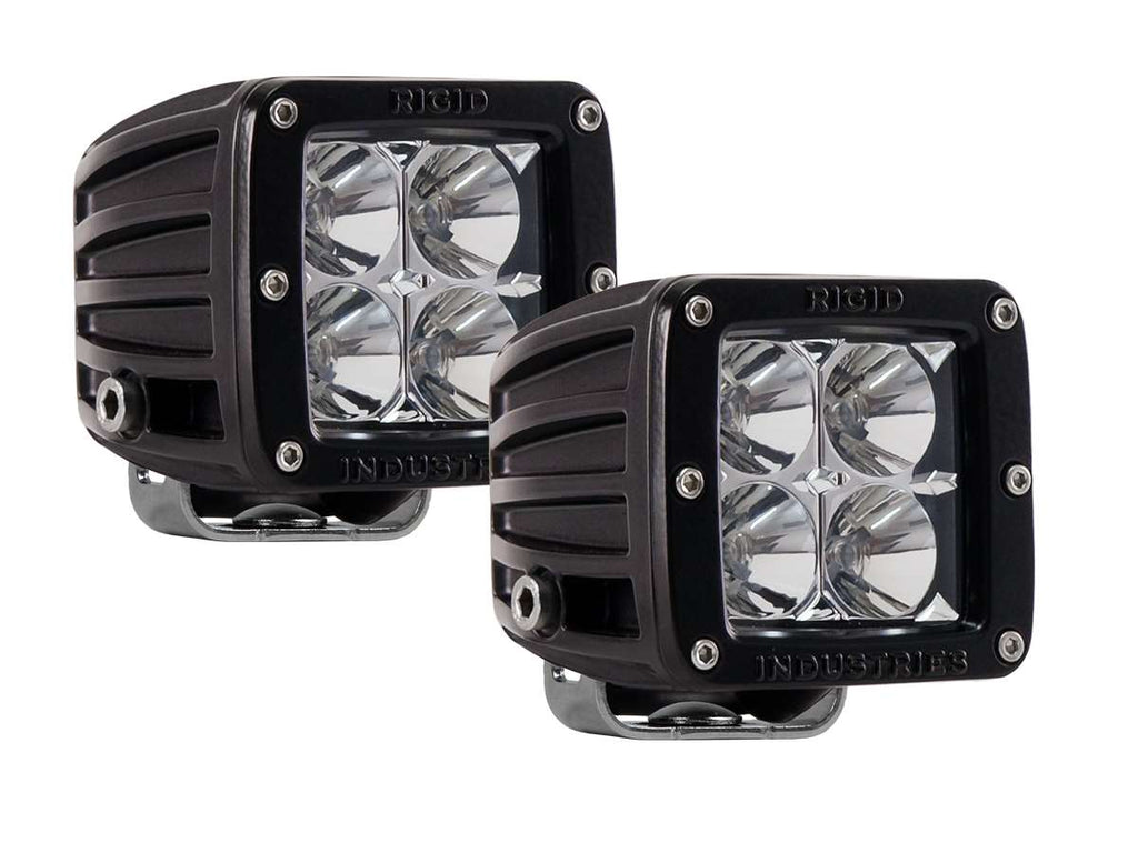 RIGID D-Series PRO White Flood LED Pair
