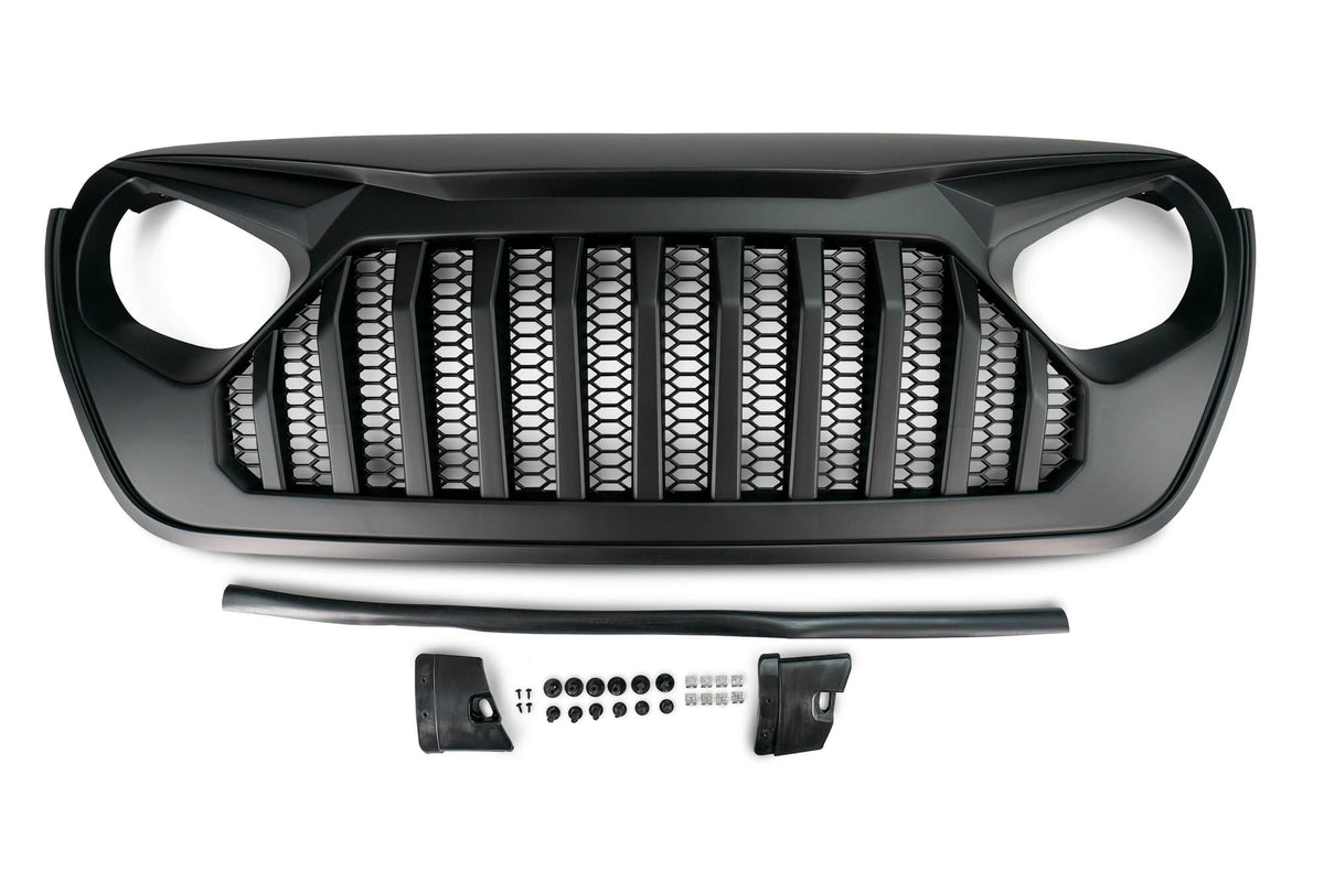 2018-2026 Jeep Wrangler JL & Gladiator JT Replacement Grille | Black
