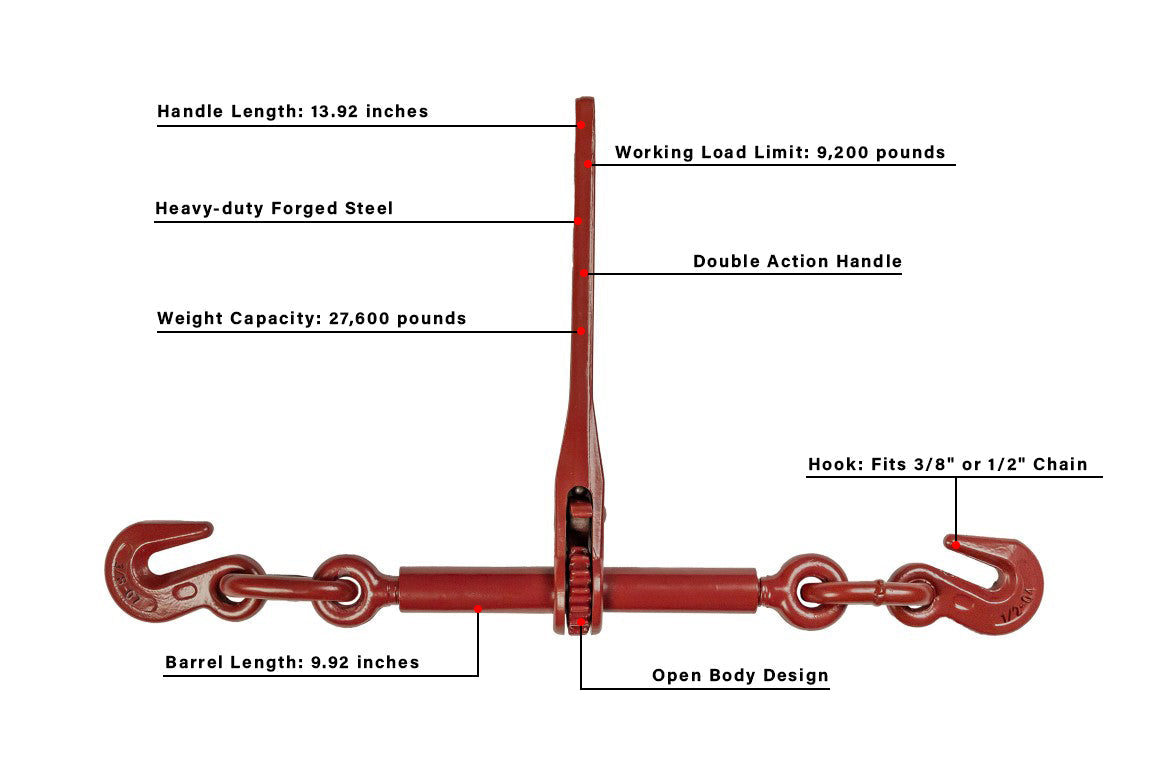 BulletProof Heavy Duty 3/8" - 1/2" Ratchet Binder