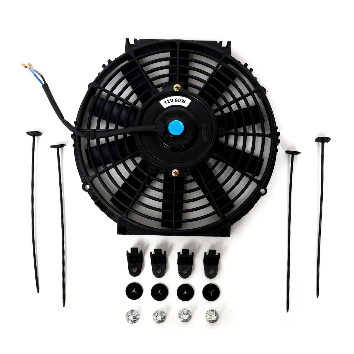 BLOX Racing Electric Slim Fan Red - 10" / 12"