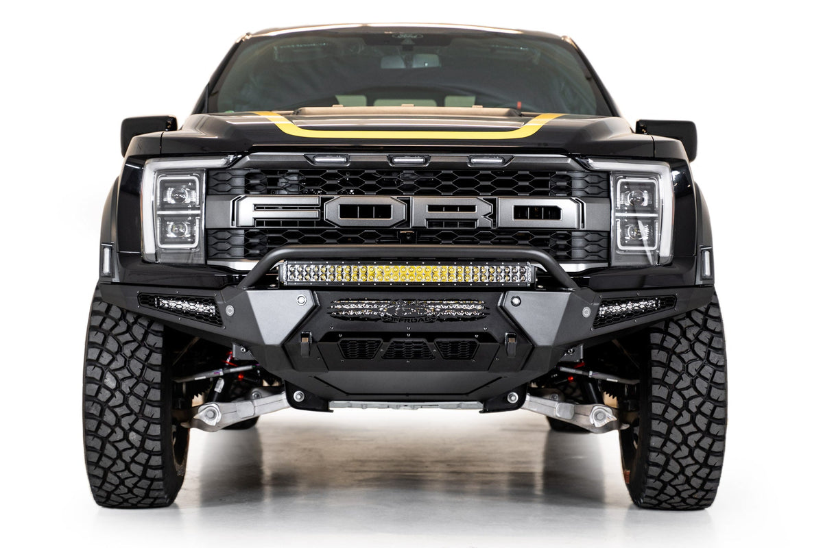 2021-2026 Ford F-150 Raptor/Raptor R HoneyBadger Front Bumper w/ Top Hoop