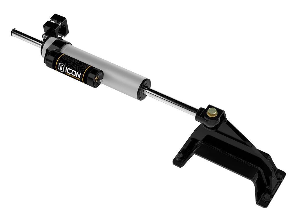 ICON 2023-2025 F-250/F-350 Ford Super Duty 4WD, 2.5 Centerline Steering Stabilizer Kit, Piggyback Reservoir