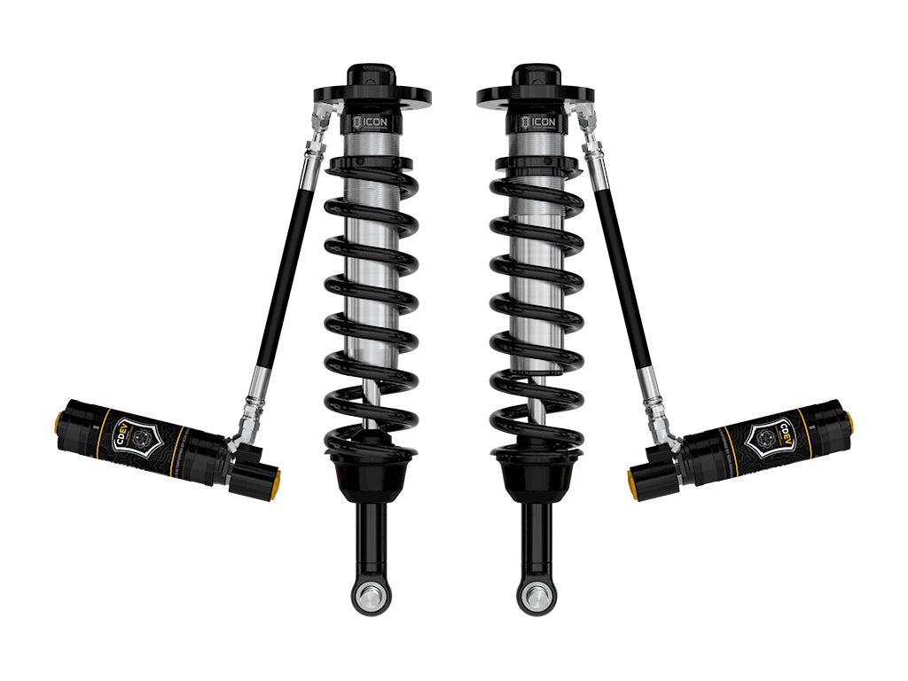 ICON 2021-2025 Ford F-150 4WD, 2.75-3.5" Lift, Front, V.S. 2.5 Series Coilovers, Remote Reservoir w/ CDEV, Pair