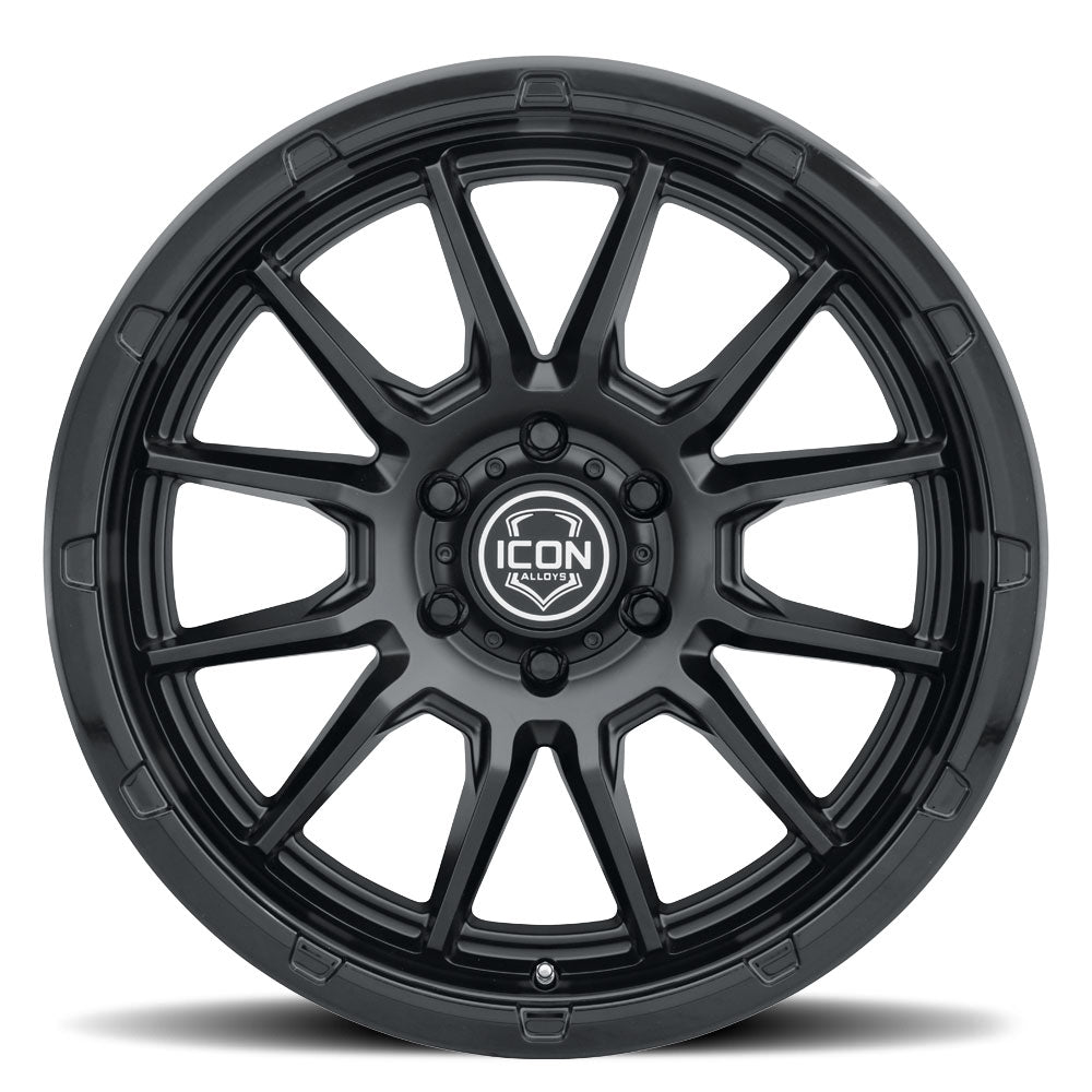 ICON Alloys Cajon, Double Black, 20 x 9 / 6 x 135, 16mm Offset, 5.625" BS
