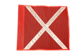 Florescent Industrial Flag with Reflective X.