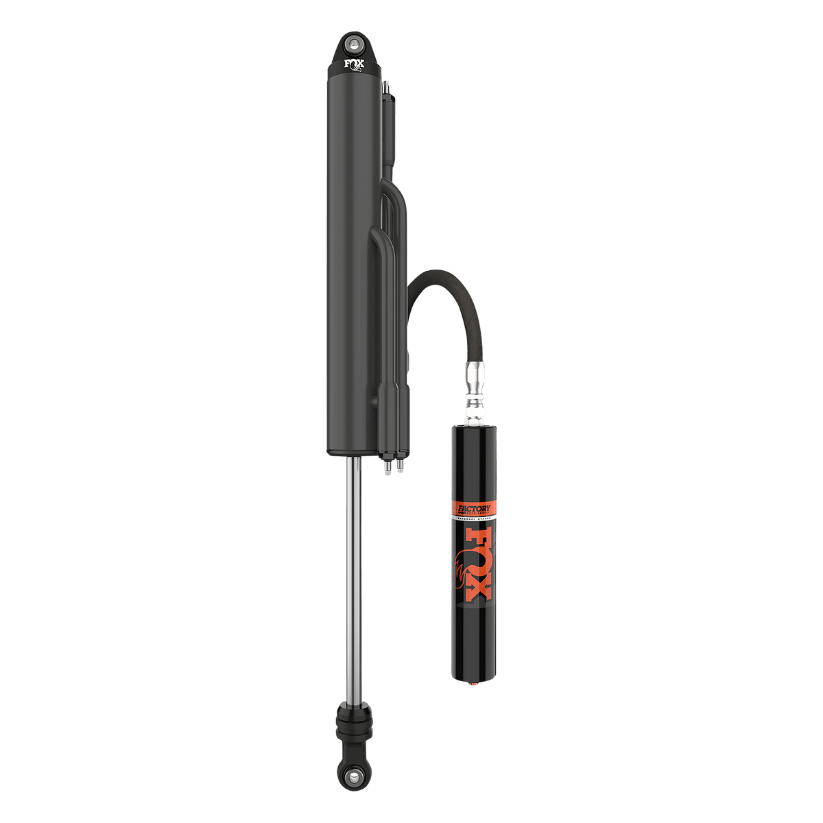 FACTORY RACE 3.0 X 18 EXTERNAL BYPASS (4 TUBE) REMOTE SHOCK (LEFT)