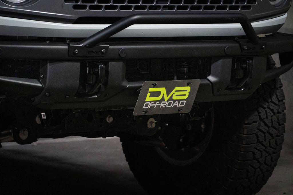 2021-2026 Ford Bronco | Factory Front Bumper License Relocation Bracket | Center