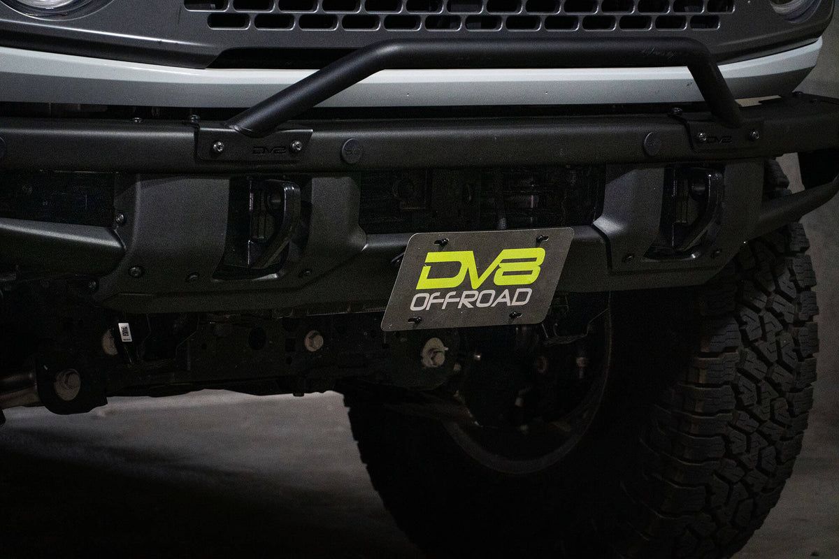 2021-2026 Ford Bronco | Factory Front Bumper License Relocation Bracket | Center