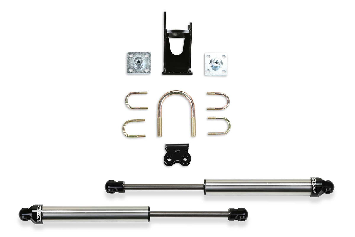 Dual Steering Stabilizer System (Opposing Style) w/ Dirt Logic 2.25 Shocks – FTS220512