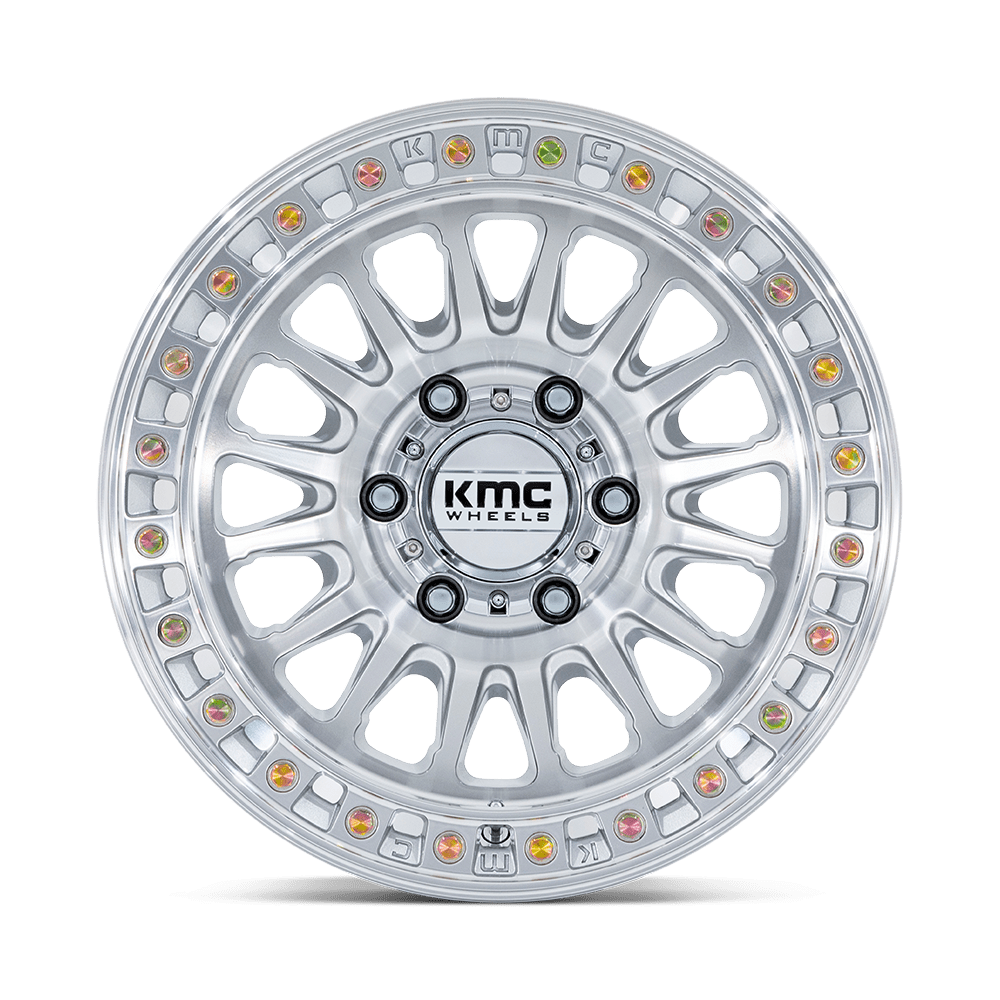 KMC KM552 GLOSS SILVER W/ MACHINED FACE IMS Wheel