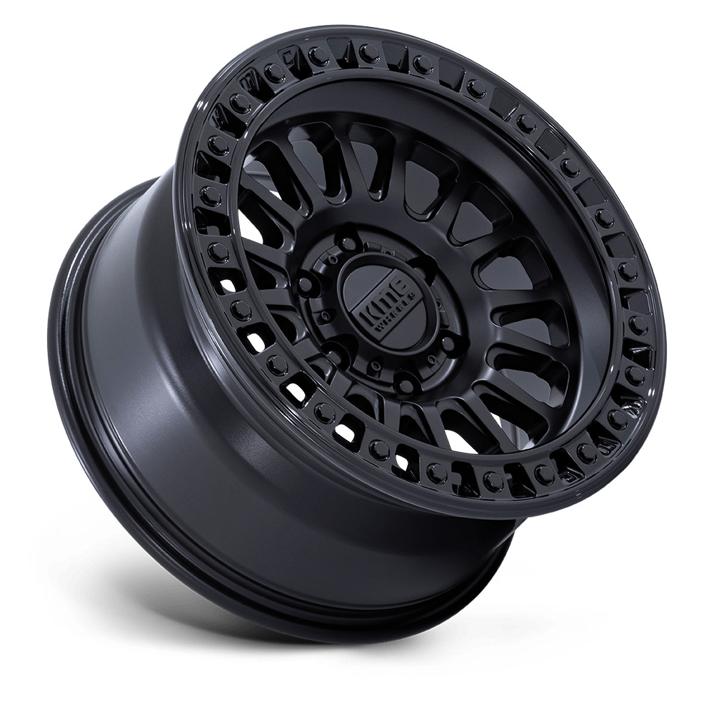 KMC KM552 MATTE BLACK W/ GLOSS BLACK LIP IMS Wheel