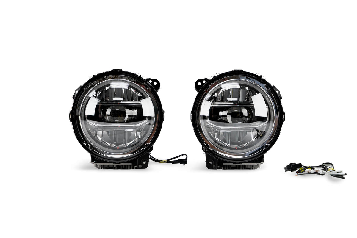 2018-2026 Jeep Wrangler JL & Gladiator JT LED Headlights | Chrome