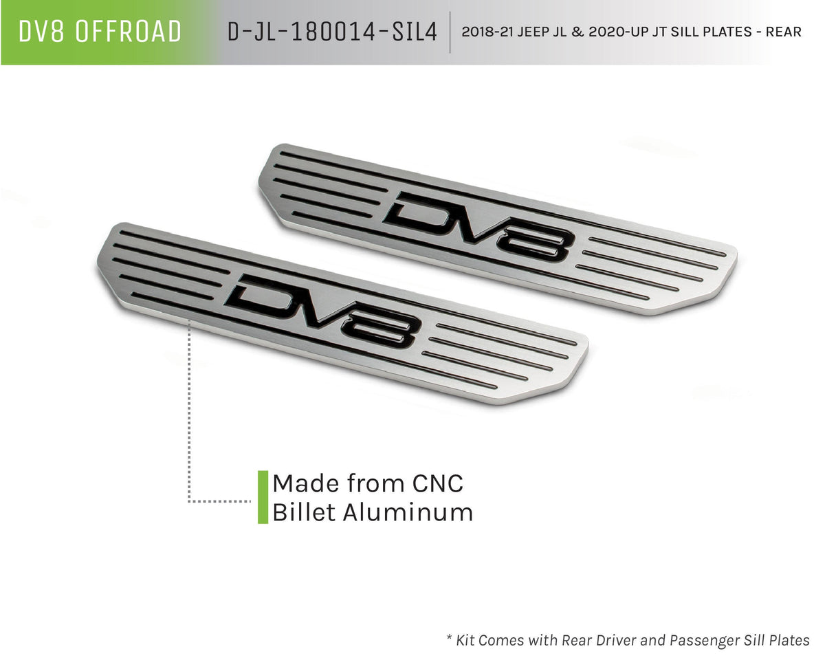 2018-2026 Jeep Wrangler JL & Gladiator JT Sill Plates | Rear