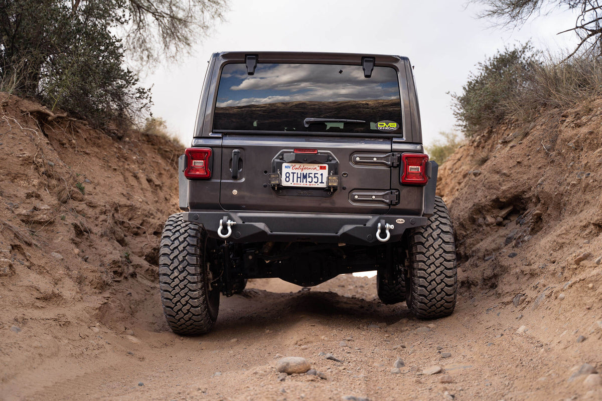 2018-2024 Jeep Wrangler JL Spare Tire Delete with Light Mounts