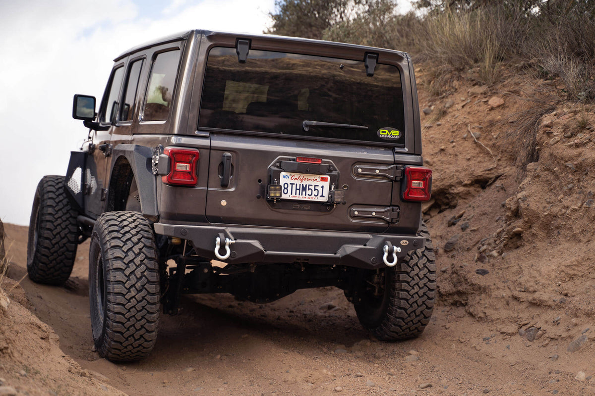 2018-2024 Jeep Wrangler JL Spare Tire Delete with Light Mounts