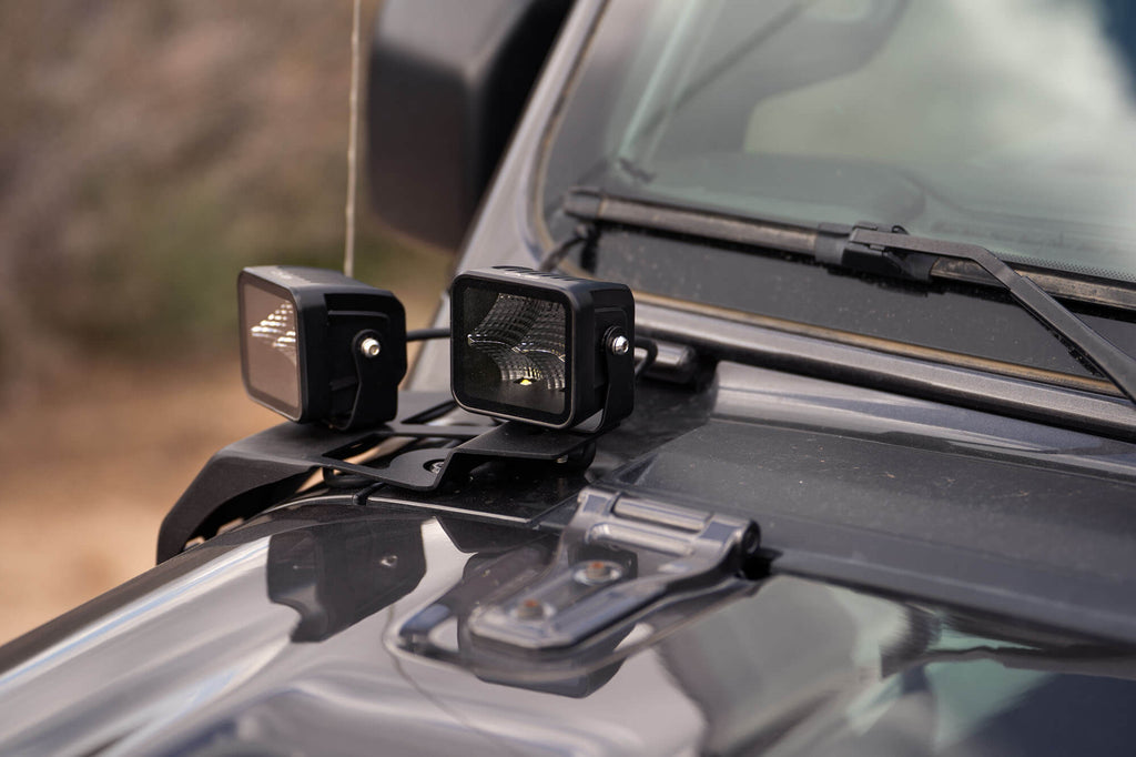 2018-2026 Jeep Wrangler JL & Gladiator JT A-Pillar Dual Pod Light Mounts