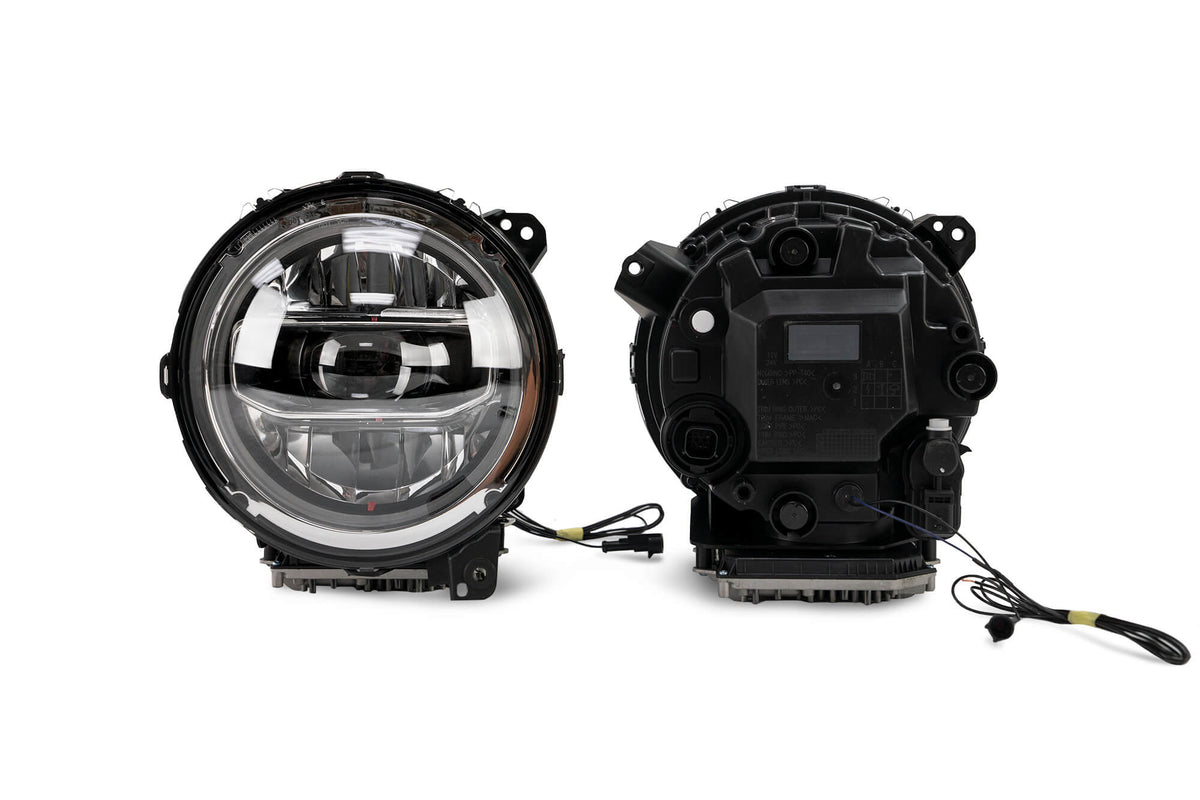 2018-2026 Jeep Wrangler JL & Gladiator JT LED Headlights | Chrome