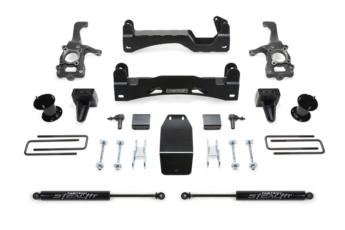 6" Basic System w/ Front Stock Coilover Spacers & Rear Stealth Shocks - K2194M