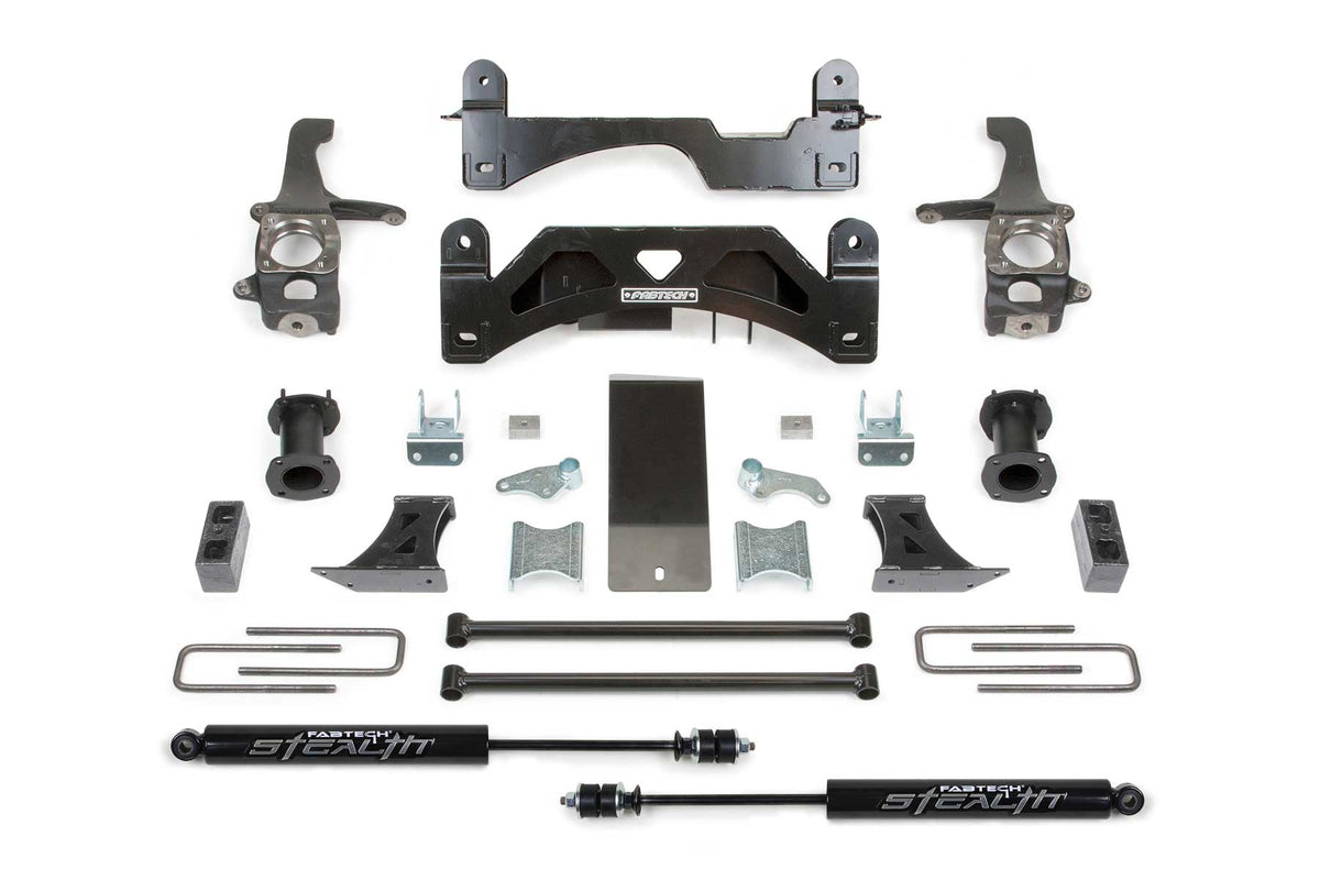 6″ Basic System w/ Coilover Spacers & Rear Stealth Shocks – K7009M