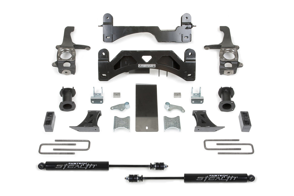 6″ Basic System w/ Coilover Spacers & Rear Stealth Shocks – K7054M