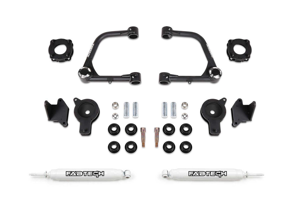 3″ Uniball UCA Lift Kit – Front Shock Spacers &amp; Rear Air Bag Spacers w/ Rear Performance Shocks – K7089