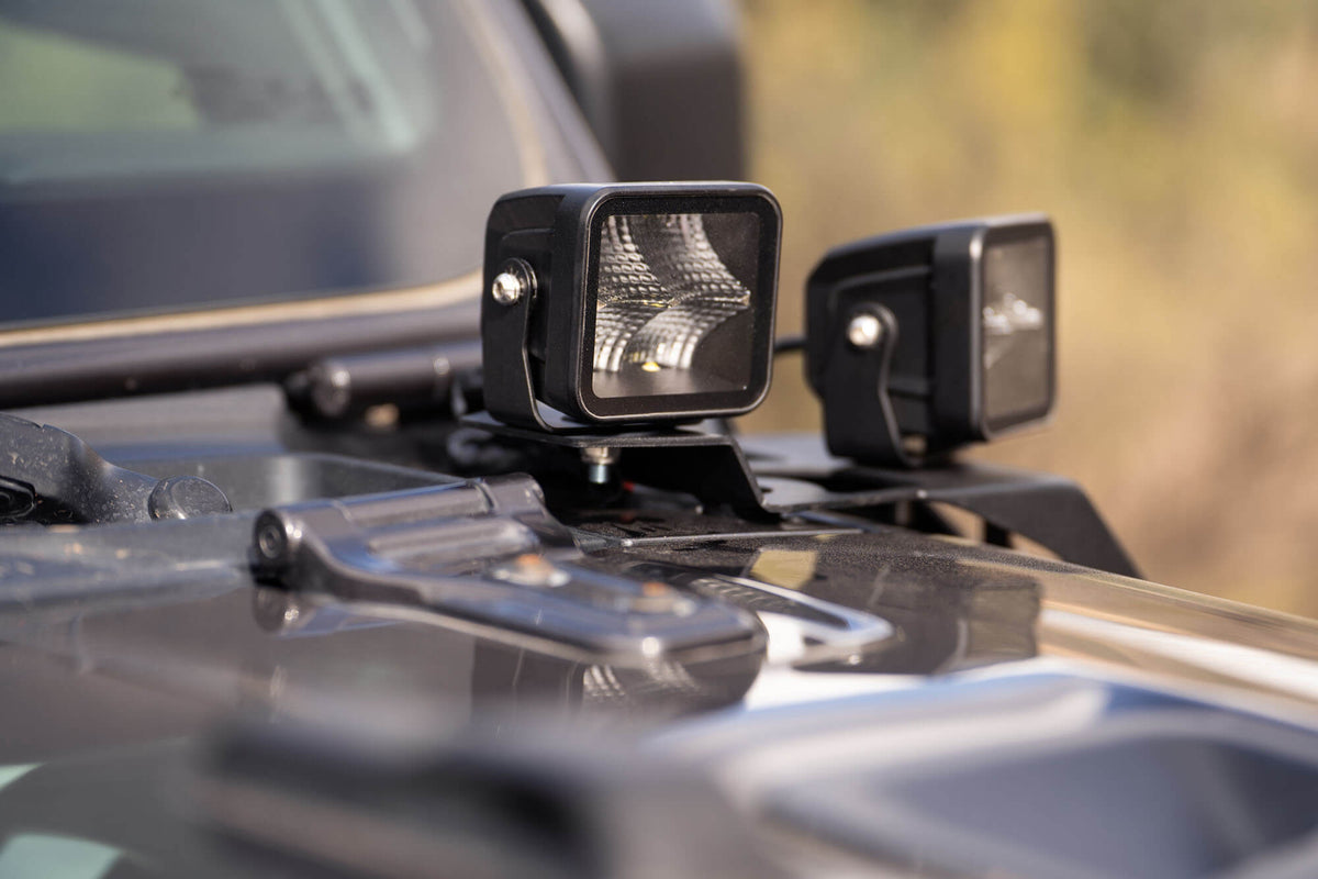 2018-2026 Jeep Wrangler JL & Gladiator JT A-Pillar Dual Pod Light Mounts