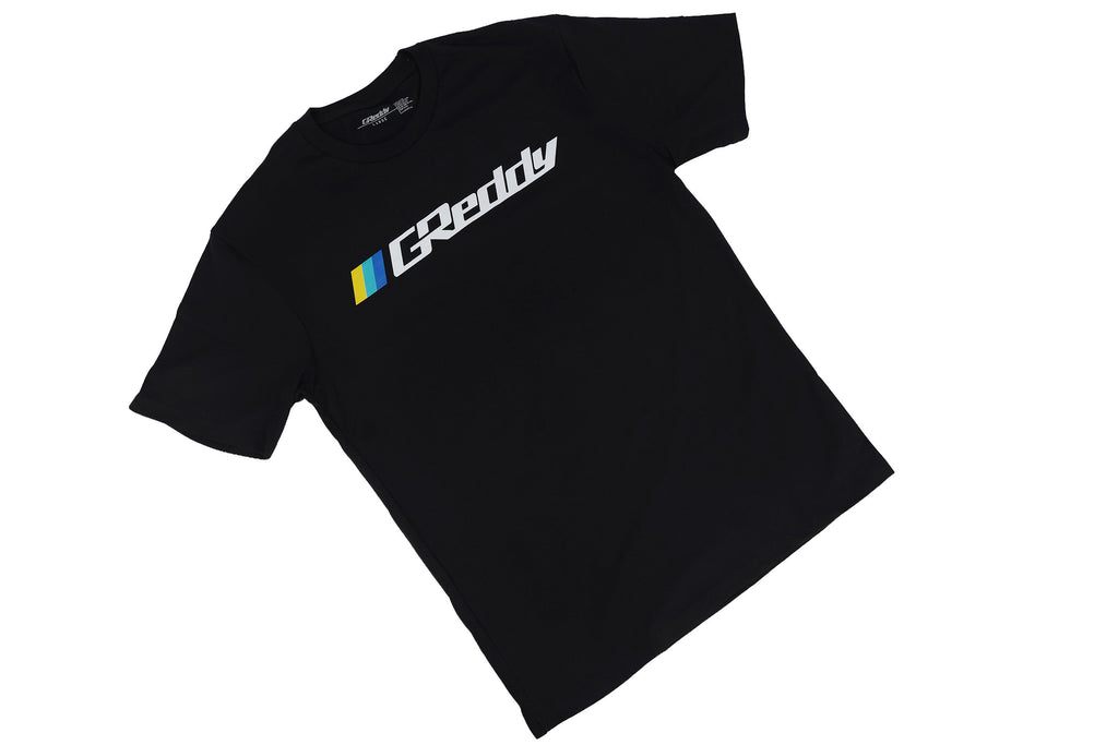 GReddy OG Logo Tee (with 3 stripes) - Black