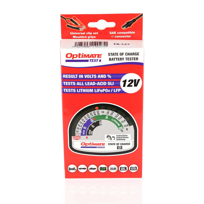 Optimate TS-127 Battery Tester Package