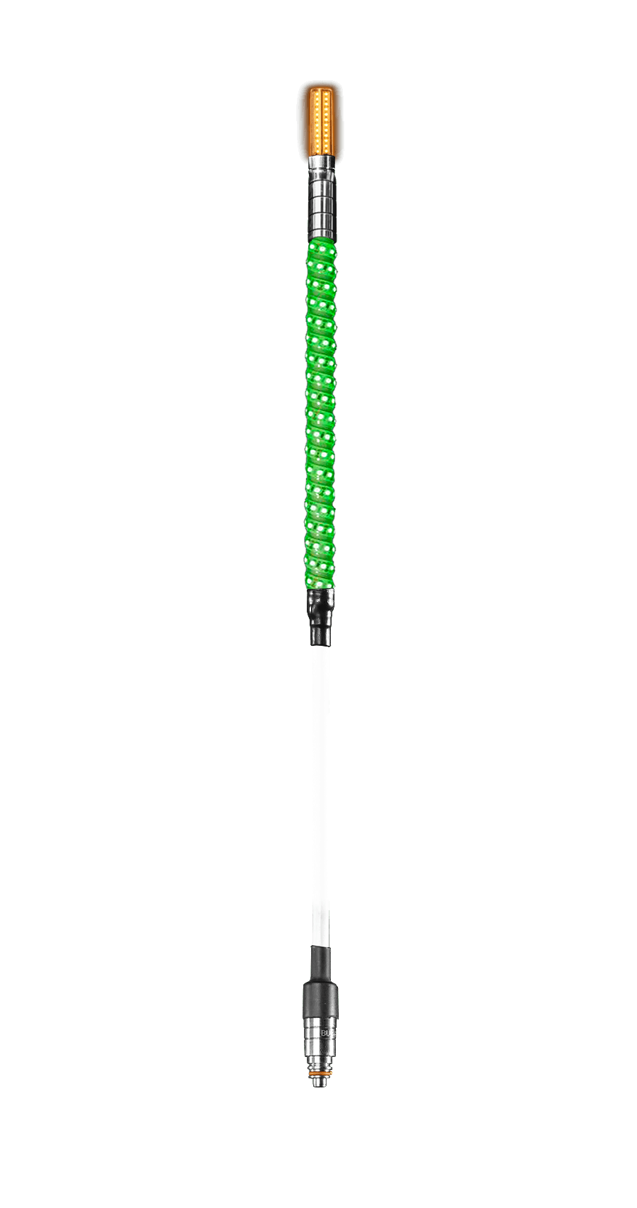 LED Partially Lighted Whip With Lighted Top Option