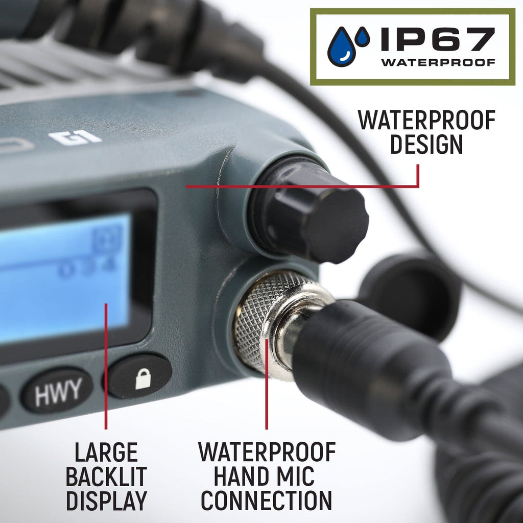 Waterproof GMRS Mobile Radio - Model G1 - CLEARANCE